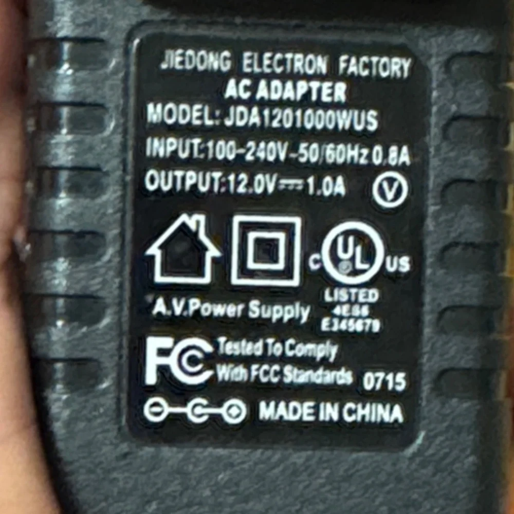 AC Adapter for iLive ITB066B 32 HD Sound Bar JDA1201000WUS Power Supply Charger